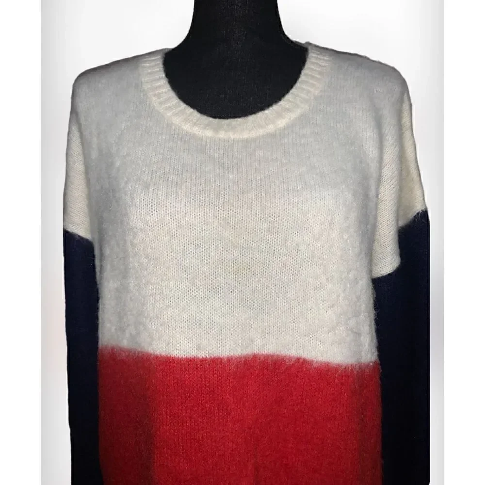 Madewell Colorblock Wool Blend Sweater